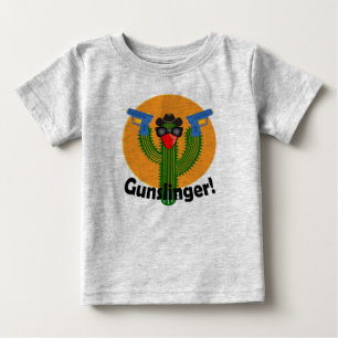 Camisa Gunslinger Cactus Design - Baby Fine Jersey