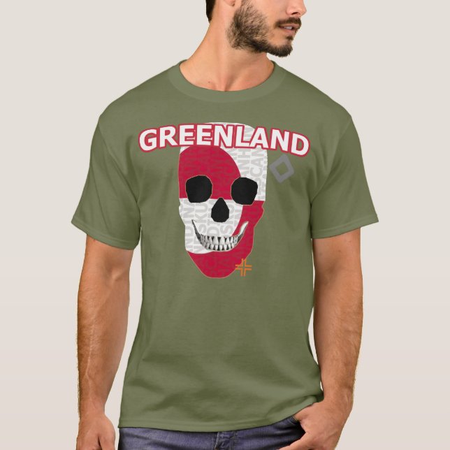 Camisa HANDSKULL Groenlândia básica B2 (Frente)