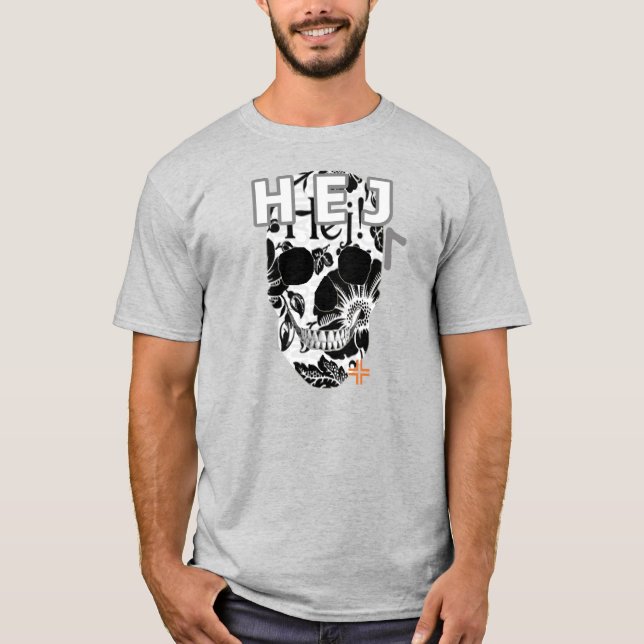 Camisa HANDSKULL Hej básica B2 (Frente)