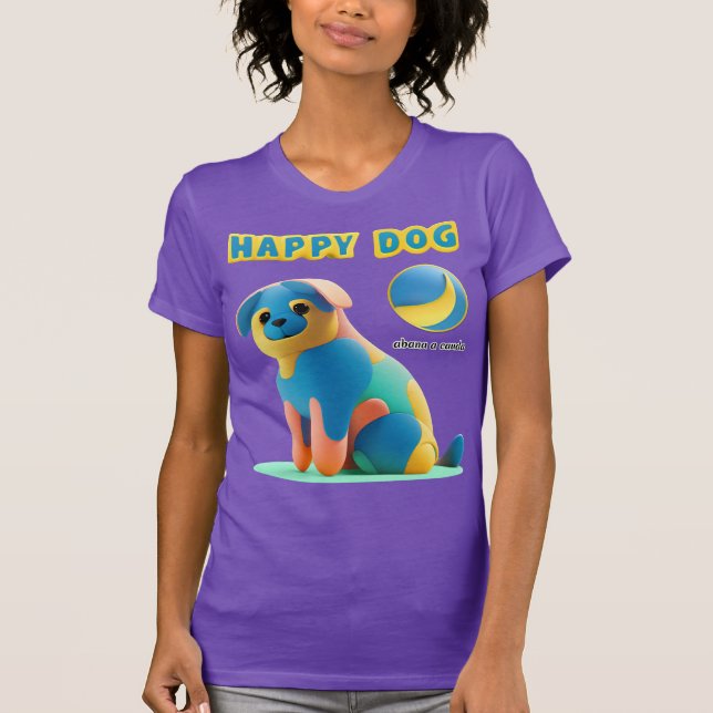 Camisa Happy dog, Patas dadas (Frente)