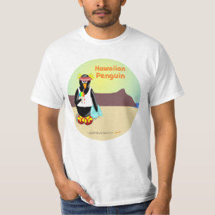 Camisa havaiana do pinguim