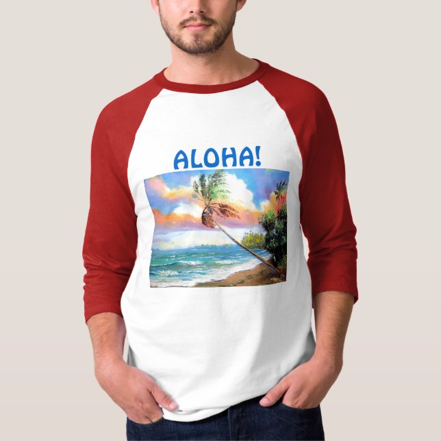 Camisa havaiana tropical (Frente)