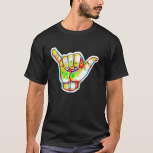Camisa Hawaii Shaka Para Homens e Mulheres Férias
