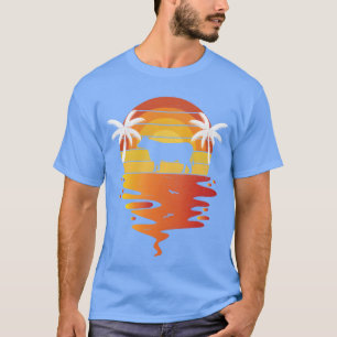 Camisa Hereford anos 70 vintage retrô pôr do sol V