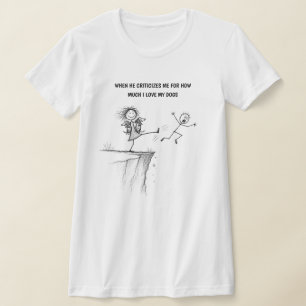 Camisa Hilária para Amantes de Cachorros