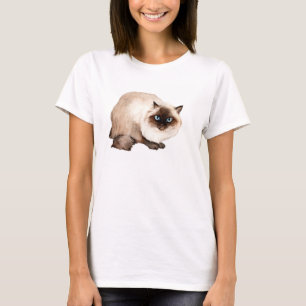 Camisa Himalaia das senhoras da arte do gato