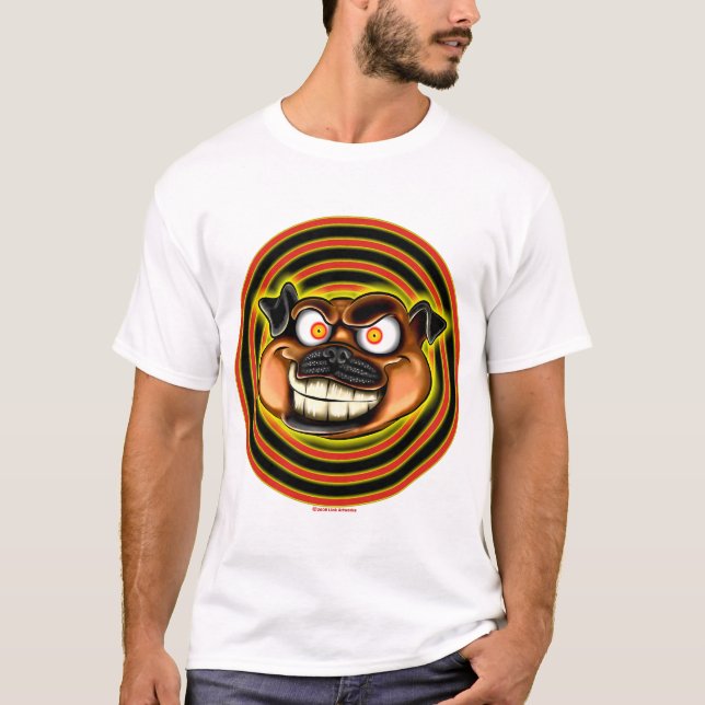 Camisa hipnótica do Pug (Frente)