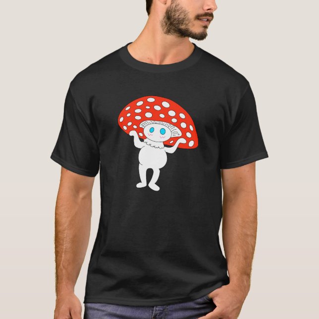 Camisa Homem Cogumelo Cara (Frente)