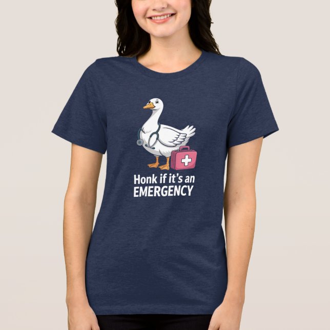  Camisa Honk Se Ganso de Emergência (Frente)
