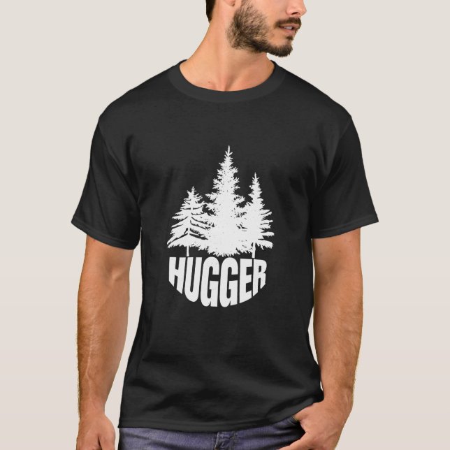 Camisa Hugger T Da Árvore Do Ambiente Verde (Frente)