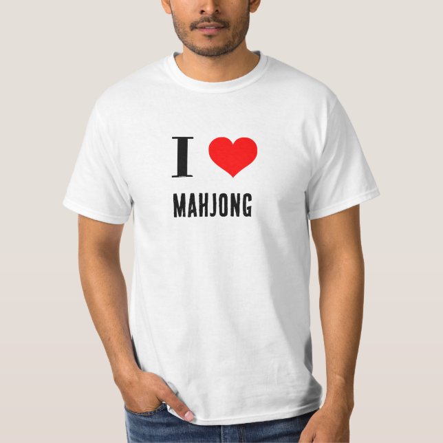 Camisa - I Heart mahjong (Frente)