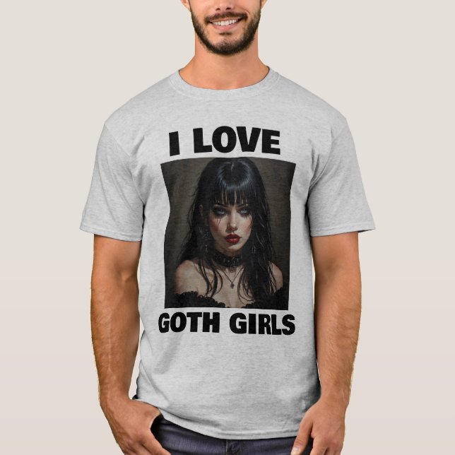 CAMISA I LOVE GOTH GIRLS (Frente)