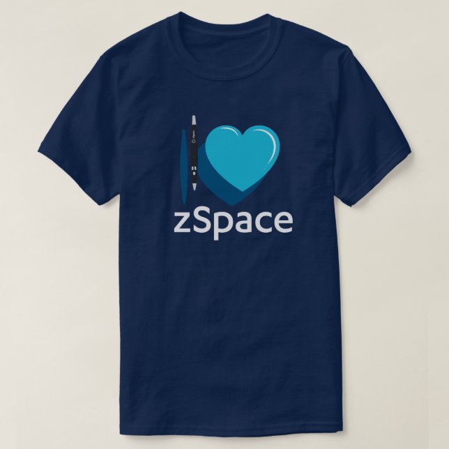 Camisa "I Love zSpace" (Frente do Design)