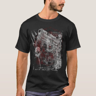 Camisa ida bebê da arma t