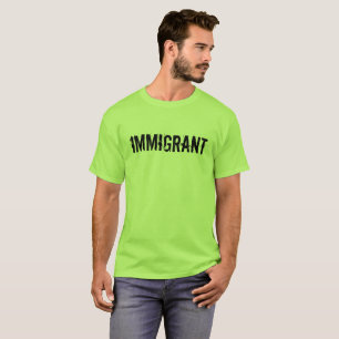Camisa imigrante do protesto do Anti-Trunfo