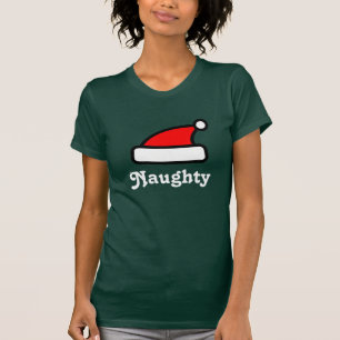 Camisa impertinente do chapéu t de Papai Noel par