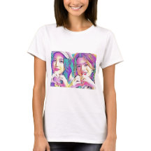 Camisa impressa de arte gráfica Freenbecky