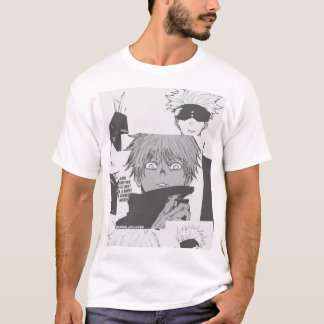 Camisa impressa saturada do Gojo