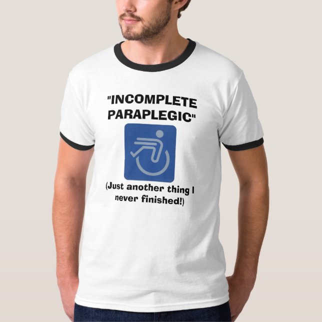 Camisa incompleta do paraplégico (Frente)