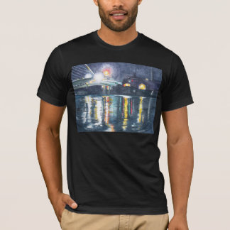 Camisa indiana da ponte T da entrada do rio de