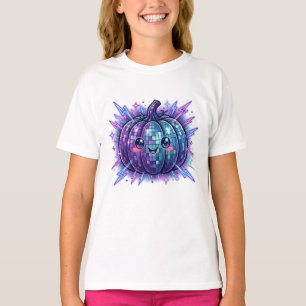 Camisa Infantil Abóbora de Discoteca Azul e Roxa F