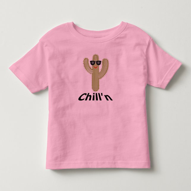Camisa Infantil Chill'n Cactus Design - Jersey Fin (Frente)