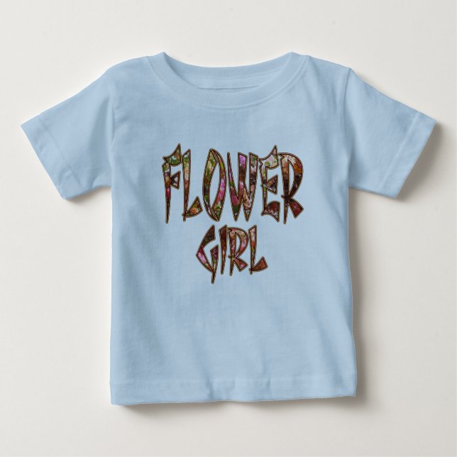 Camisa Infantil com Babado para Menina Flor Person (Frente)