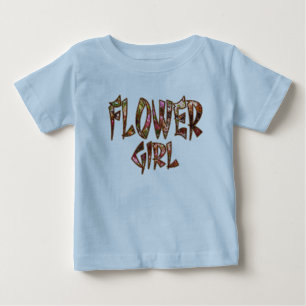 Camisa Infantil com Babados para Menina de Flores