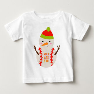 Camisa Infantil de Basquete com Boneco de Neve Úni