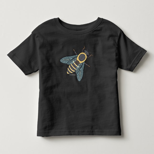 Camisa Infantil de Bebê com Abelha (vibrante) (Frente)