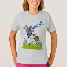 Camisa infantil de presente de cesta de Páscoa do 