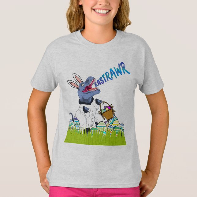 Camisa infantil de presente de cesta de Páscoa do  (Frente)
