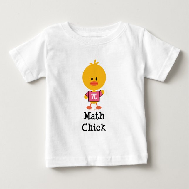 Camisa infantil do pintinho T da matemática (Frente)