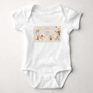 Camisa infantil e terno corporal