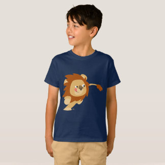 Camisa Infantil Leão de Desenho Animado Fofo Galop