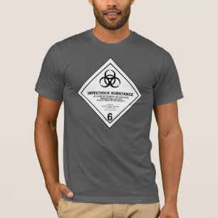 Camisa infecciosa da substância