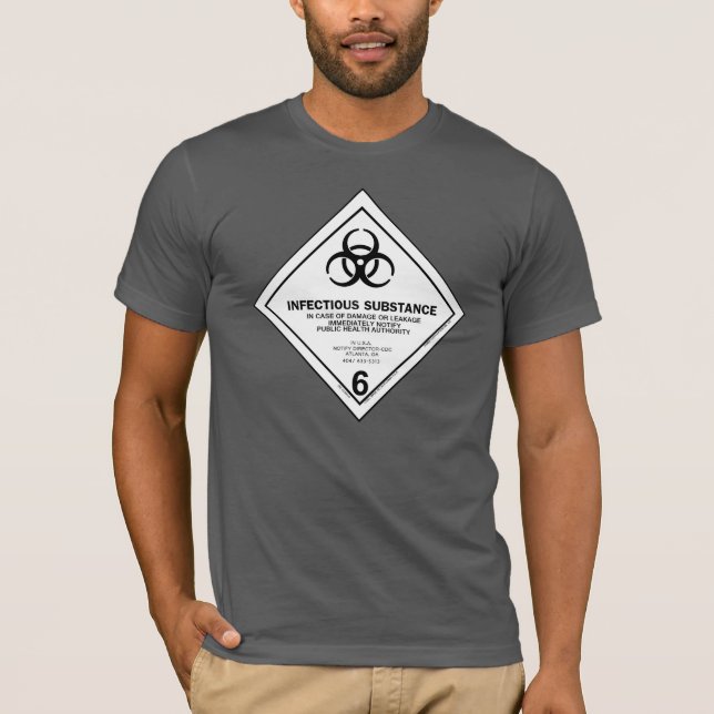 Camisa infecciosa da substância (Frente)