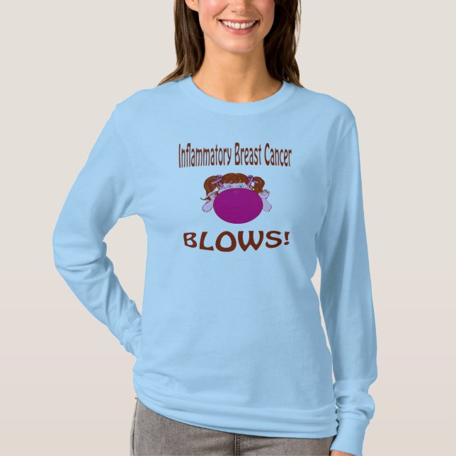 Camisa inflamatório do cancro da mama dos sopros (Frente)