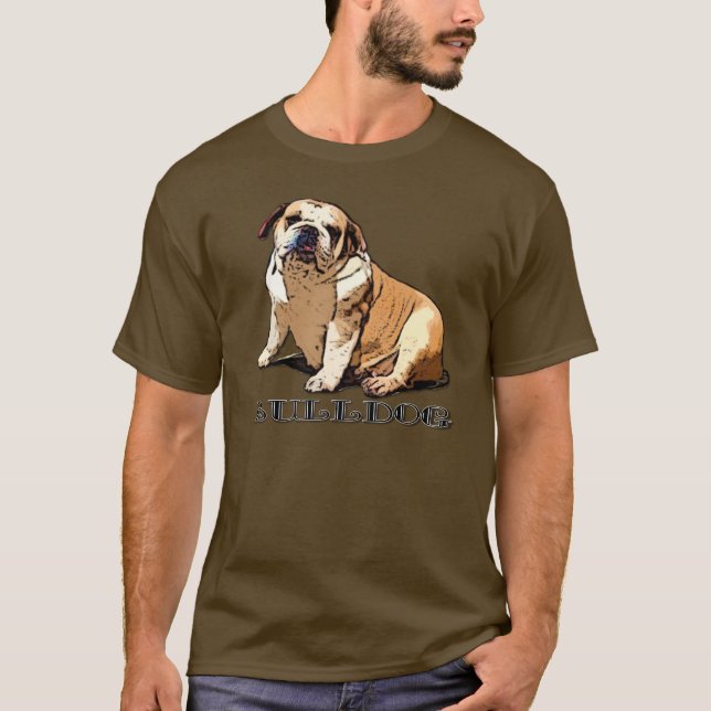 Camisa inglesa dos homens do buldogue (Frente)