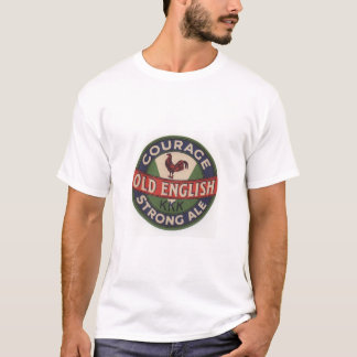Camisa inglesa velha da cerveja inglesa T da