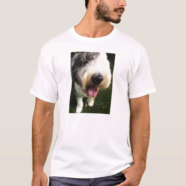 Camisa inglesa velha do Sheepdog - nariz grande (Frente)