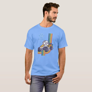 Camisa inspirada pela paixão por corridas e modelo