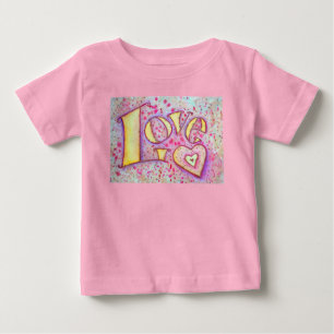 Camisa Inspiradora de Arte de Palavra de Amor