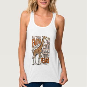 Camisa Inspiradora Vintage Girafa Fé Design_1