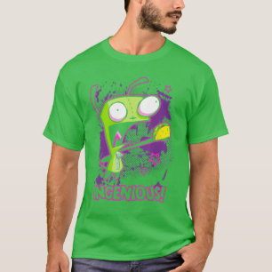 Camisa Invader Zim Ingeniousaco Gir Y2K amigo dese