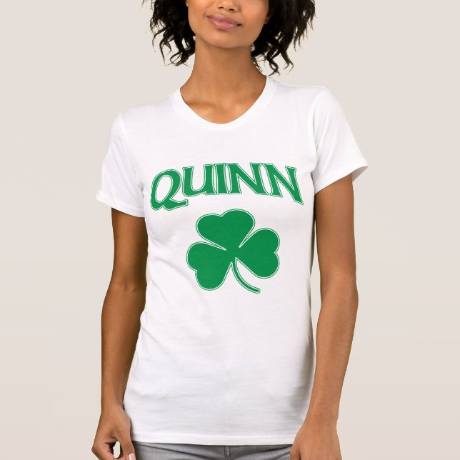 Camisa irlandesa bonito de Quinn t (Frente)