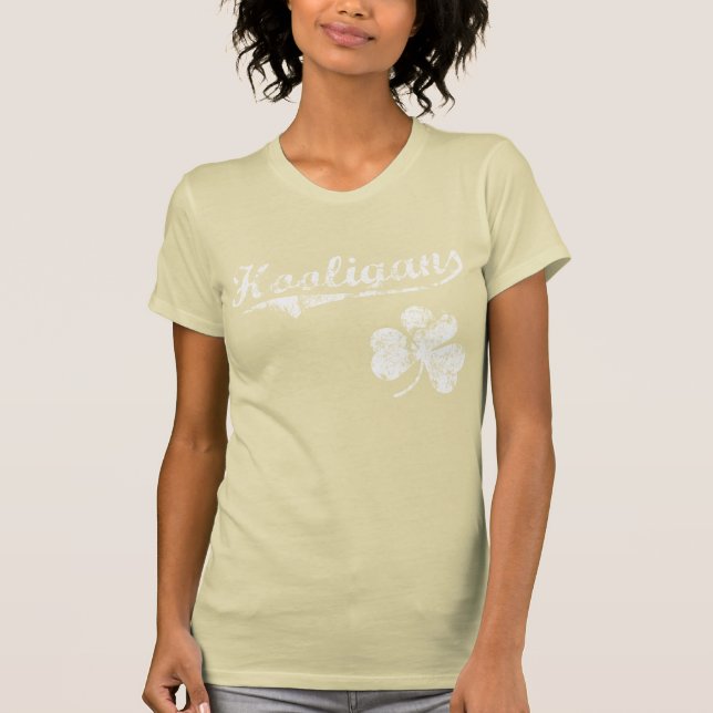 Camisa irlandesa do t do hooligan (Frente)