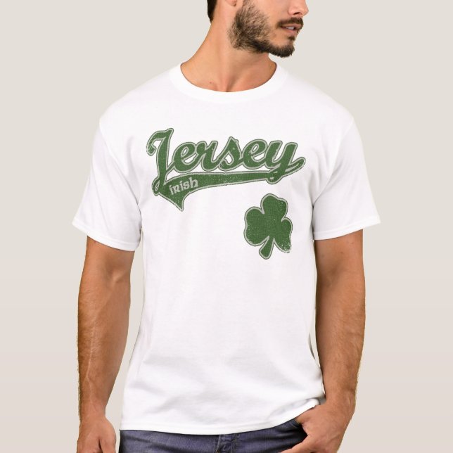 Camisa irlandesa do trevo t de New-jersey (Frente)