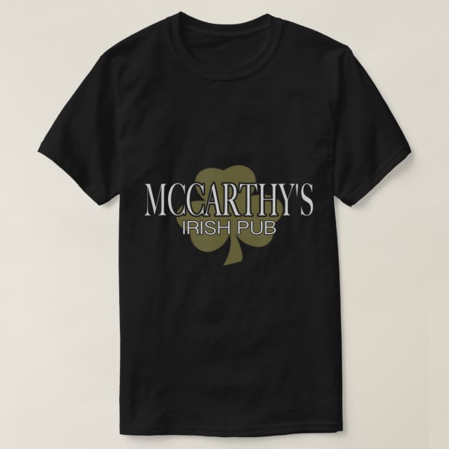 Camisa irlandesa Pub T-Shirt Vintage de McCarthy (Frente do Design)