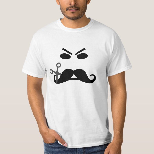 Camisa irritada do bigode - escolha o estilo (Frente)